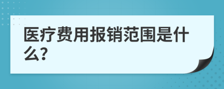 医疗费用报销范围是什么？