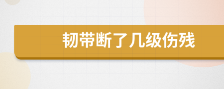 韧带断了几级伤残