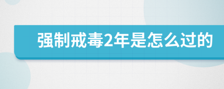 强制戒毒2年是怎么过的