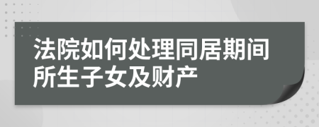 法院如何处理同居期间所生子女及财产