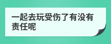 一起去玩受伤了有没有责任呢