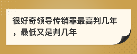 很好奇领导传销罪最高判几年，最低又是判几年