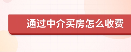 通过中介买房怎么收费