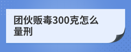 团伙贩毒300克怎么量刑