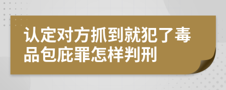 认定对方抓到就犯了毒品包庇罪怎样判刑