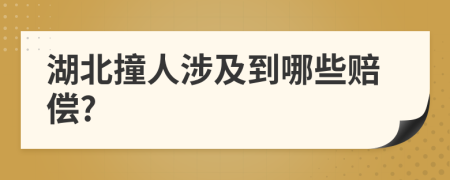 湖北撞人涉及到哪些赔偿?