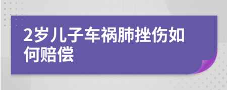 2岁儿子车祸肺挫伤如何赔偿
