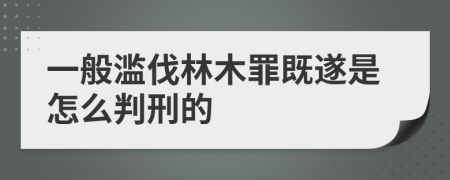 一般滥伐林木罪既遂是怎么判刑的