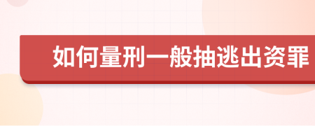 如何量刑一般抽逃出资罪