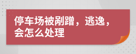 停车场被剐蹭，逃逸，会怎么处理