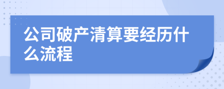 公司破产清算要经历什么流程