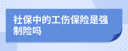 社保中的工伤保险是强制险吗