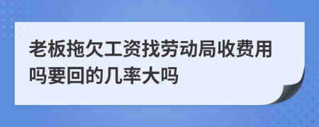 老板拖欠工资找劳动局收费用吗要回的几率大吗