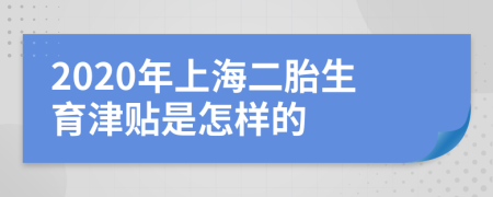 2020年上海二胎生育津贴是怎样的