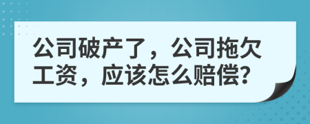 公司破产了，公司拖欠工资，应该怎么赔偿？