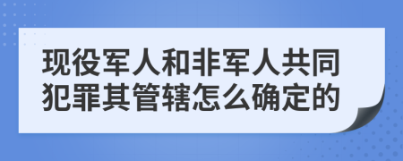 现役军人和非军人共同犯罪其管辖怎么确定的