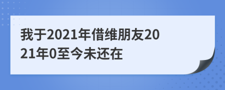 我于2021年借维朋友2021年0至今未还在