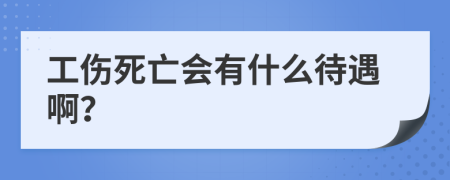 工伤死亡会有什么待遇啊？