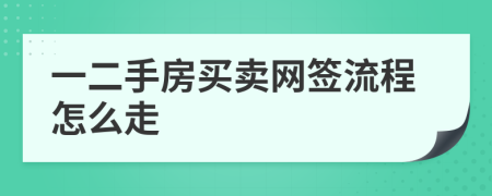 一二手房买卖网签流程怎么走