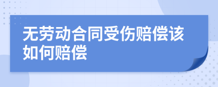 无劳动合同受伤赔偿该如何赔偿