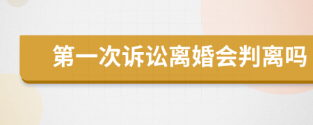 第一次诉讼离婚会判离吗