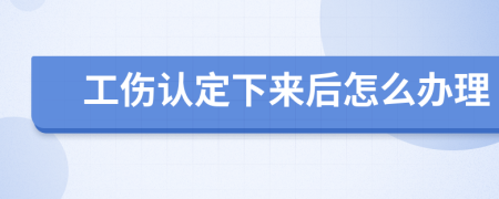 工伤认定下来后怎么办理