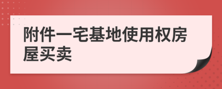 附件一宅基地使用权房屋买卖