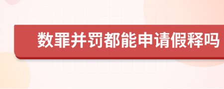 数罪并罚都能申请假释吗