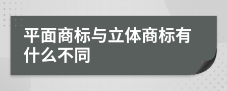 平面商标与立体商标有什么不同