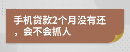 手机贷款2个月没有还，会不会抓人