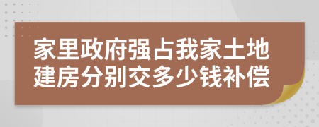 家里政府强占我家土地建房分别交多少钱补偿