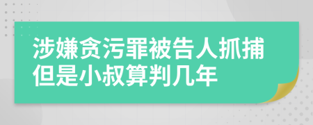 涉嫌贪污罪被告人抓捕但是小叔算判几年