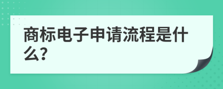 商标电子申请流程是什么？