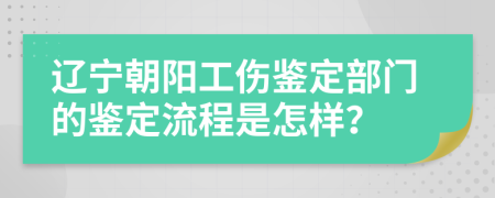 辽宁朝阳工伤鉴定部门的鉴定流程是怎样？