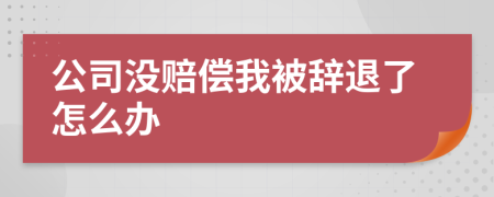 公司没赔偿我被辞退了怎么办