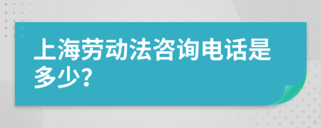 上海劳动法咨询电话是多少？