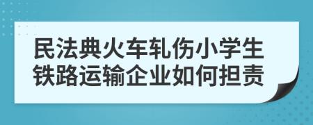 民法典火车轧伤小学生铁路运输企业如何担责