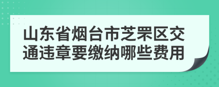 山东省烟台市芝罘区交通违章要缴纳哪些费用