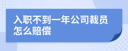 入职不到一年公司裁员怎么赔偿