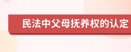 民法中父母抚养权的认定