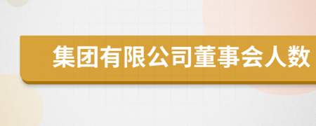 集团有限公司董事会人数