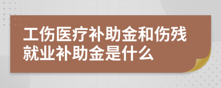 工伤医疗补助金和伤残就业补助金是什么