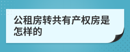 公租房转共有产权房是怎样的