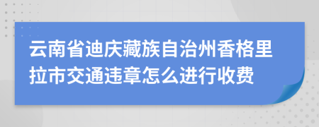 云南省迪庆藏族自治州香格里拉市交通违章怎么进行收费