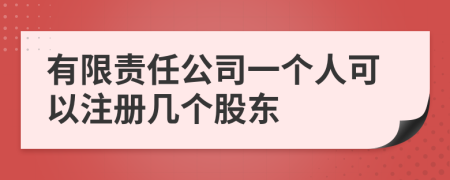 有限责任公司一个人可以注册几个股东