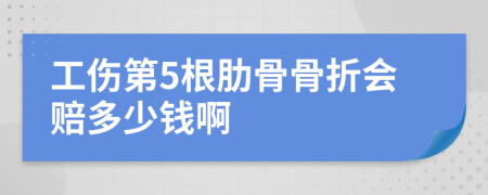 工伤第5根肋骨骨折会赔多少钱啊