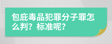 包庇毒品犯罪分子罪怎么判？标准呢？