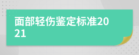 面部轻伤鉴定标准2021