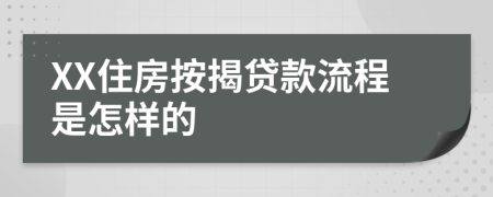 XX住房按揭贷款流程是怎样的