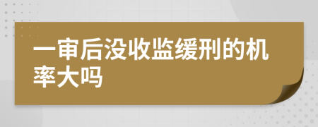 一审后没收监缓刑的机率大吗